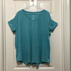 Blue v neck tee
